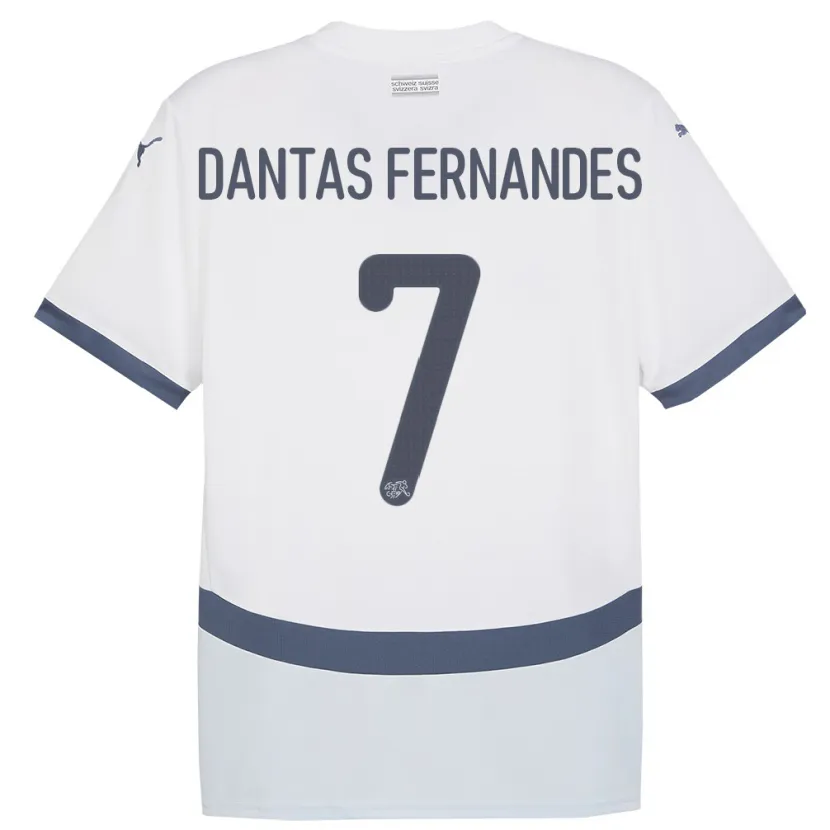 Danxen Dámské Švýcarsko Ronaldo Dantas Fernandes #7 Bílý Daleko Hráčské Dresy 24-26 Dres