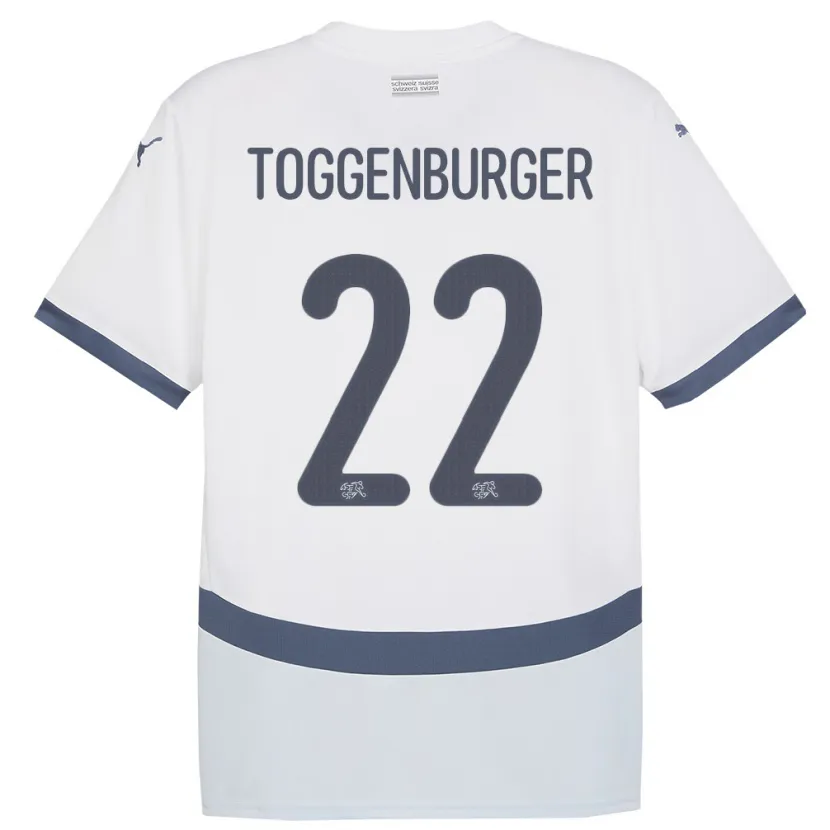 Danxen Dámské Švýcarsko Nando Toggenburger #22 Bílý Daleko Hráčské Dresy 24-26 Dres