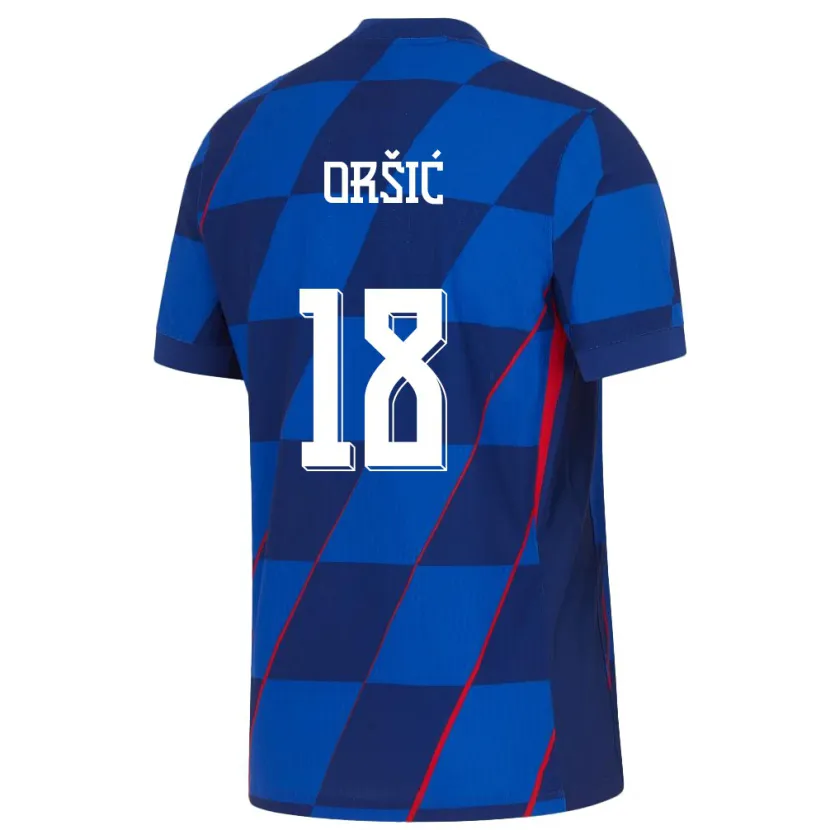 Danxen Dámské Chorvatsko Mislav Orsic #18 Modrý Daleko Hráčské Dresy 24-26 Dres