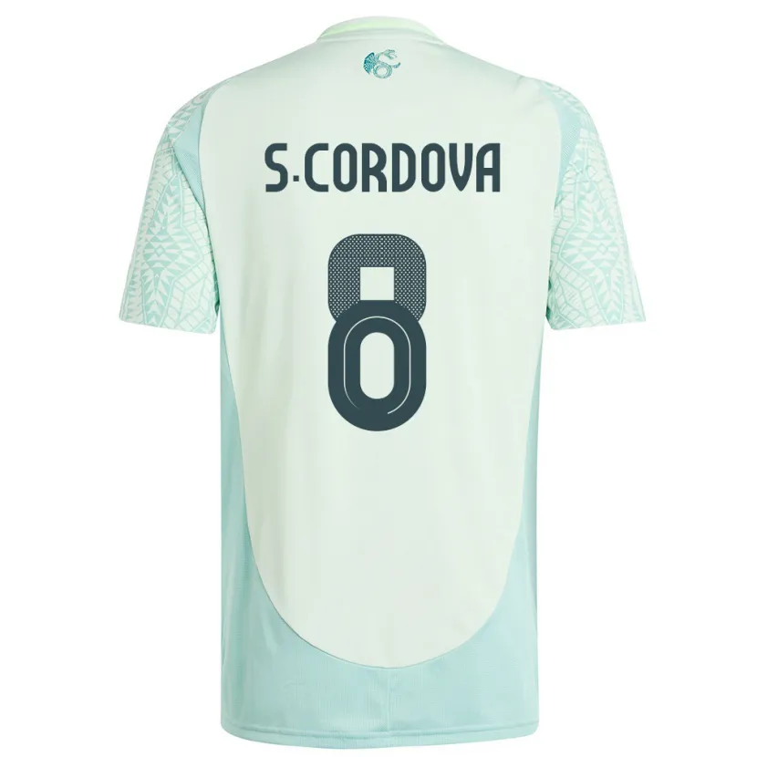 Danxen Dámské Mexiko Sebastian Cordova #8 Povlečení Zelené Daleko Hráčské Dresy 24-26 Dres