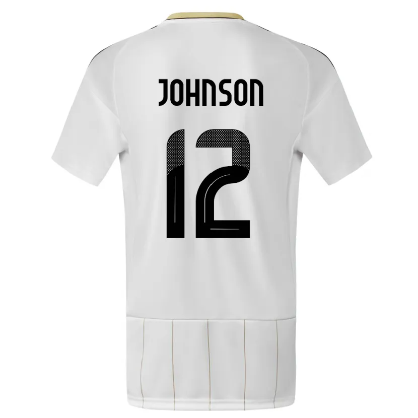 Danxen Dámské Kostarika Shawn Johnson #12 Bílý Daleko Hráčské Dresy 24-26 Dres