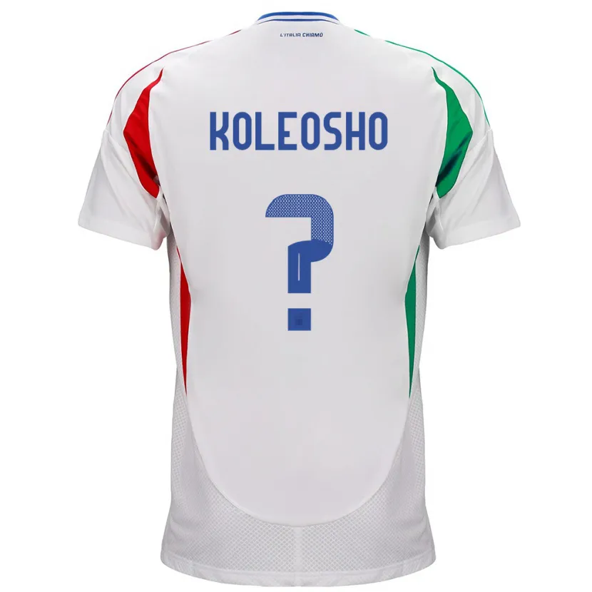 Danxen Dámské Itálie Luca Koleosho #0 Bílý Daleko Hráčské Dresy 24-26 Dres