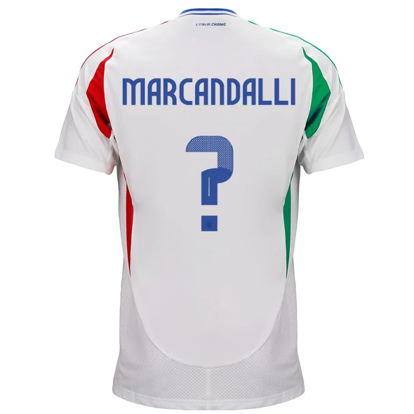 Danxen Dámské Itálie Alessandro Marcandalli #0 Bílý Daleko Hráčské Dresy 24-26 Dres