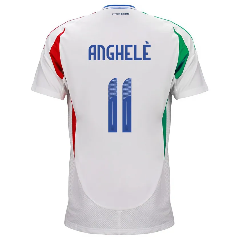 Danxen Dámské Itálie Lorenzo Anghelè #11 Bílý Daleko Hráčské Dresy 24-26 Dres