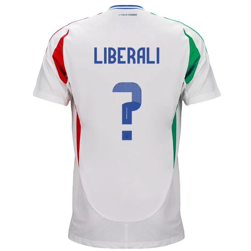 Danxen Dámské Itálie Mattia Liberali #0 Bílý Daleko Hráčské Dresy 24-26 Dres