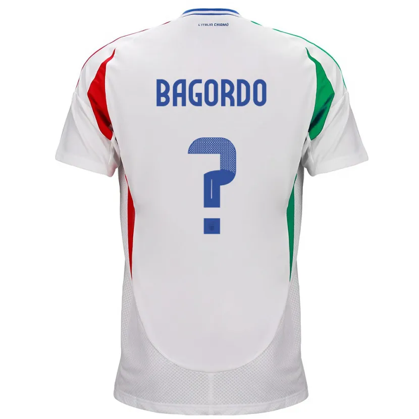 Danxen Dámské Itálie Cristian Bagordo #0 Bílý Daleko Hráčské Dresy 24-26 Dres