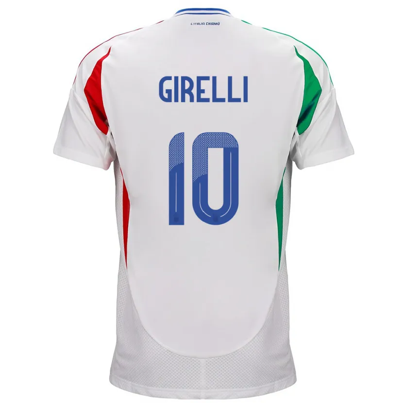 Danxen Dámské Itálie Cristiana Girelli #10 Bílý Daleko Hráčské Dresy 24-26 Dres