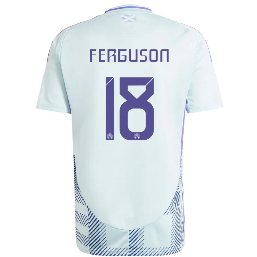 Danxen Dámské Skotsko Lewis Ferguson #18 Světle Mátově Modrá Daleko Hráčské Dresy 24-26 Dres