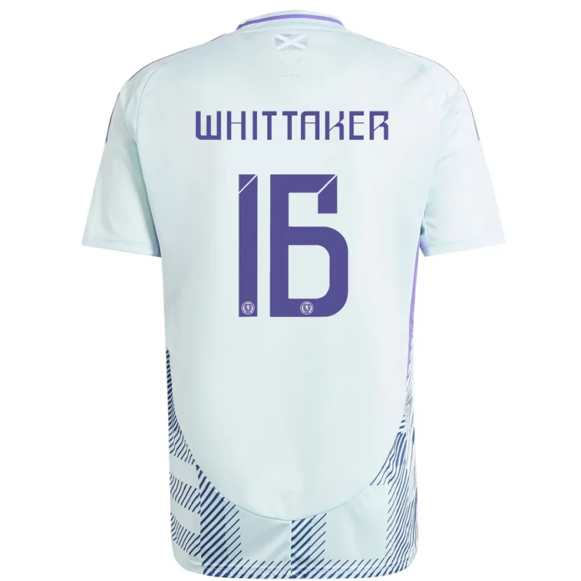 Danxen Dámské Skotsko Rory Whittaker #16 Světle Mátově Modrá Daleko Hráčské Dresy 24-26 Dres