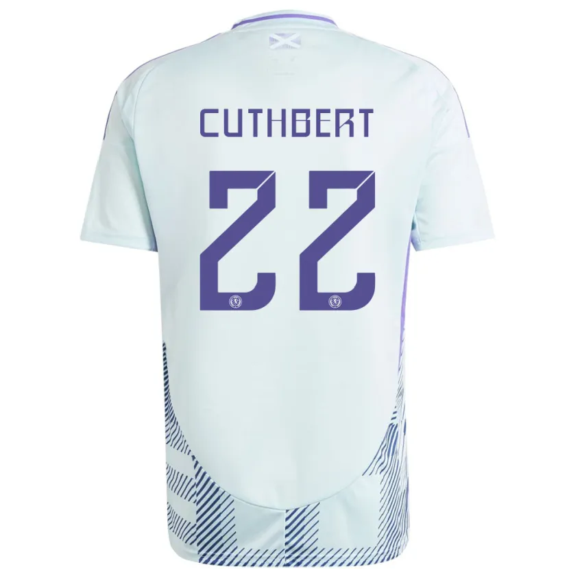 Danxen Dámské Skotsko Erin Cuthbert #22 Světle Mátově Modrá Daleko Hráčské Dresy 24-26 Dres