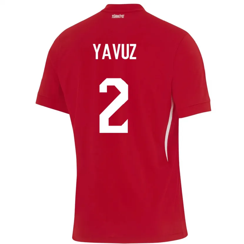 Danxen Dámské Turecko Batuhan Yavuz #2 Červené Daleko Hráčské Dresy 24-26 Dres