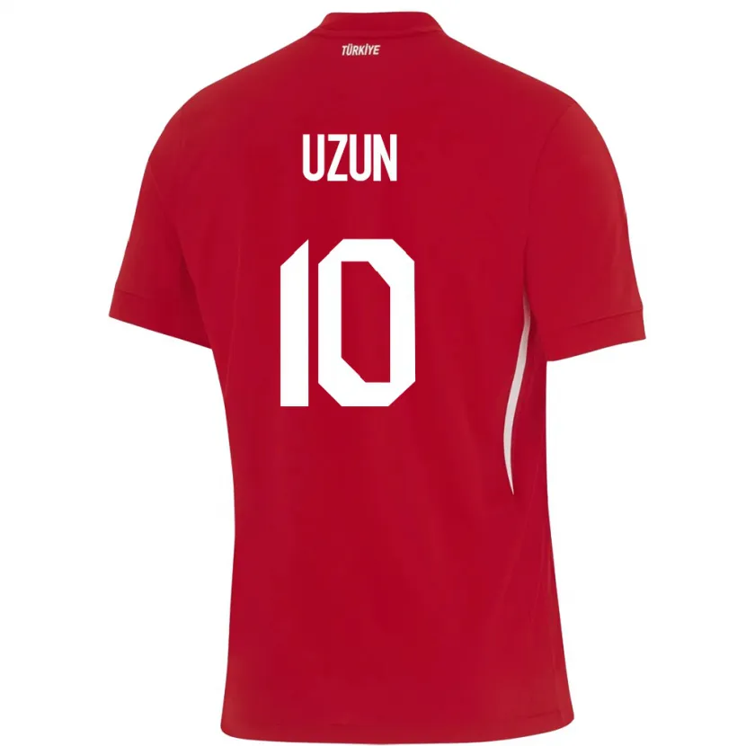 Danxen Dámské Turecko Emre Uzun #10 Červené Daleko Hráčské Dresy 24-26 Dres
