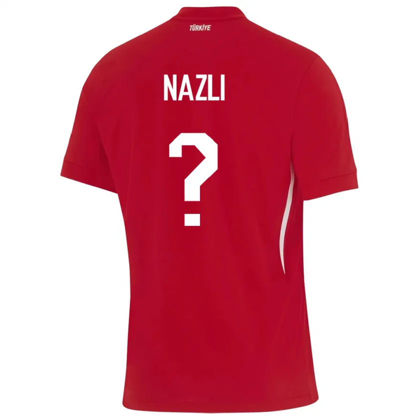 Danxen Dámské Turecko Barış Nazlı #0 Červené Daleko Hráčské Dresy 24-26 Dres