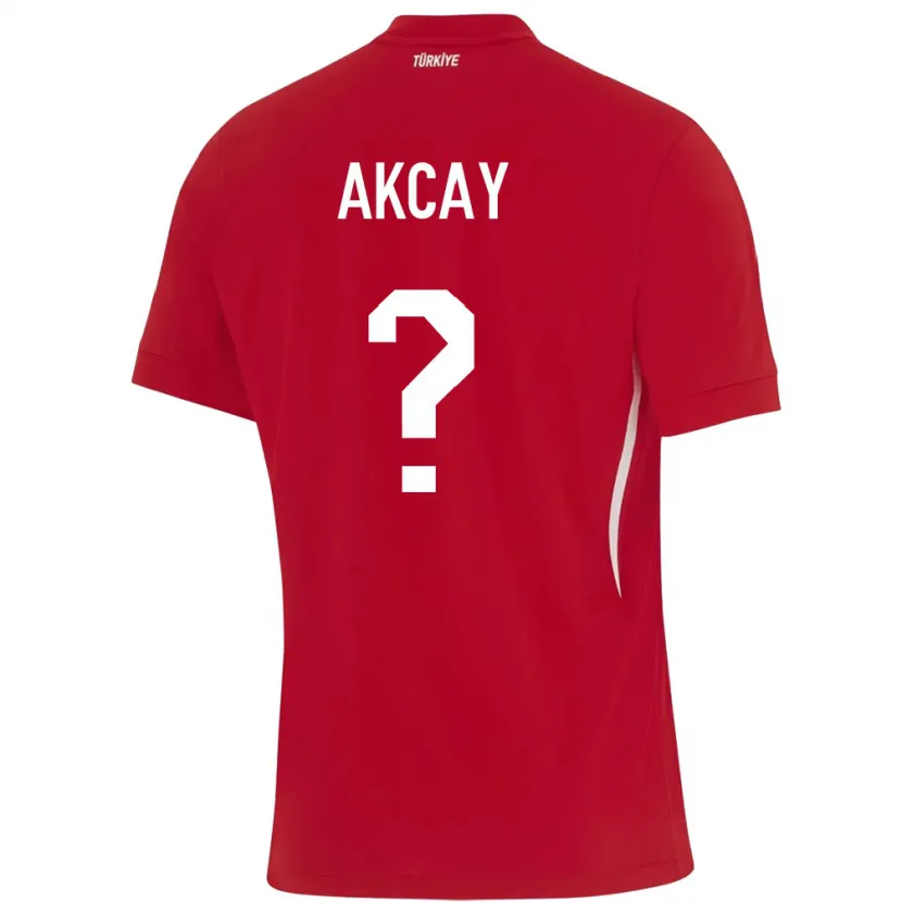 Danxen Dámské Turecko Yasin Akçay #0 Červené Daleko Hráčské Dresy 24-26 Dres