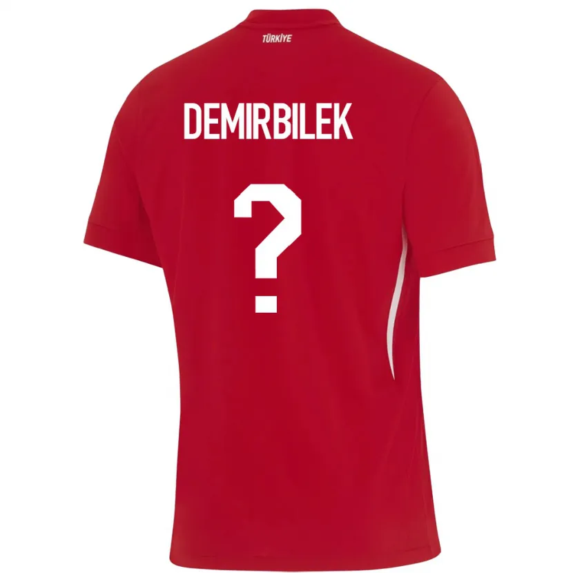 Danxen Dámské Turecko Ali Demirbilek #0 Červené Daleko Hráčské Dresy 24-26 Dres