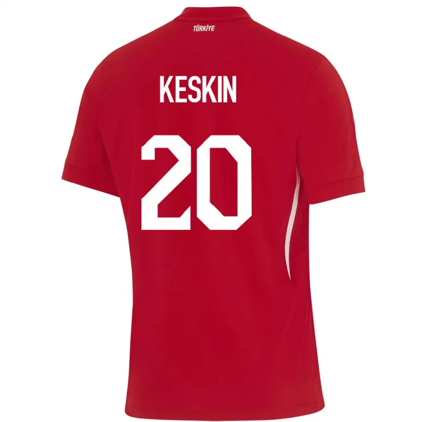Danxen Dámské Turecko Elif Keskin #20 Červené Daleko Hráčské Dresy 24-26 Dres