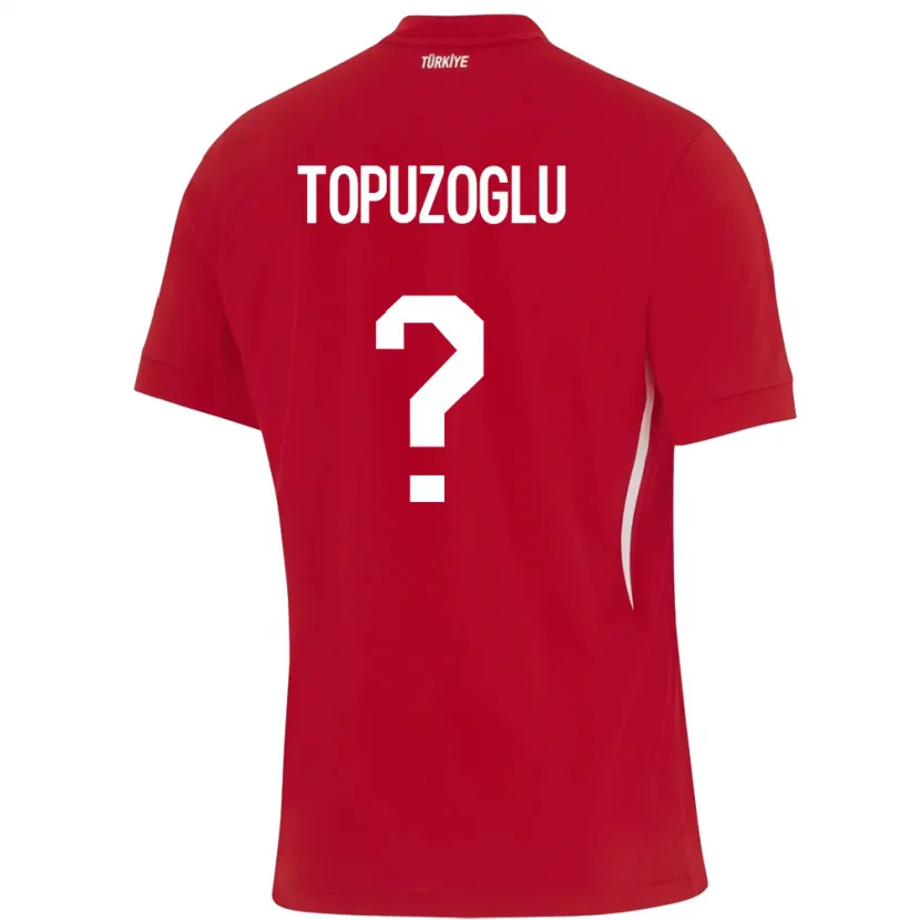 Danxen Dámské Turecko Berna Topuzoğlu #0 Červené Daleko Hráčské Dresy 24-26 Dres