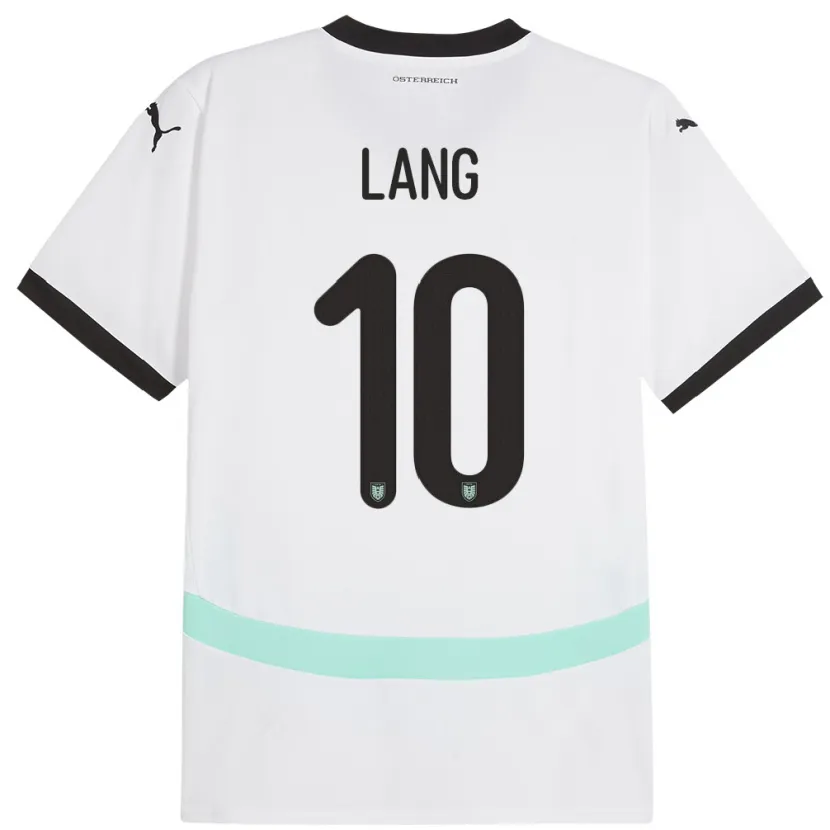 Danxen Dámské Rakousko Christoph Lang #10 Bílý Daleko Hráčské Dresy 24-26 Dres