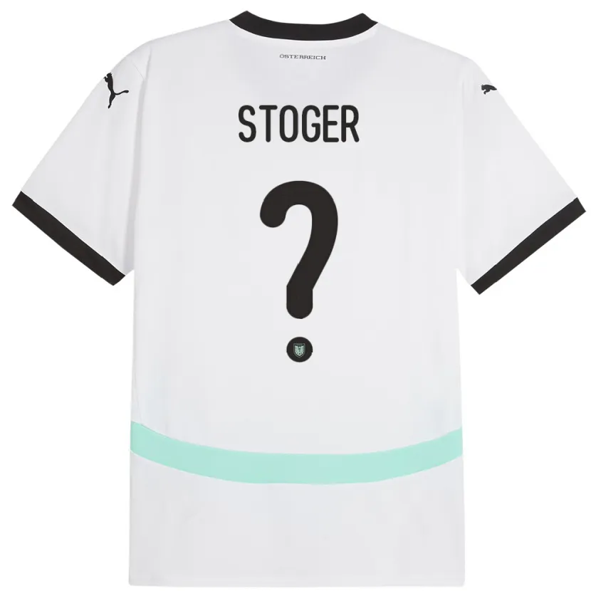 Danxen Dámské Rakousko Marcel Stöger #0 Bílý Daleko Hráčské Dresy 24-26 Dres