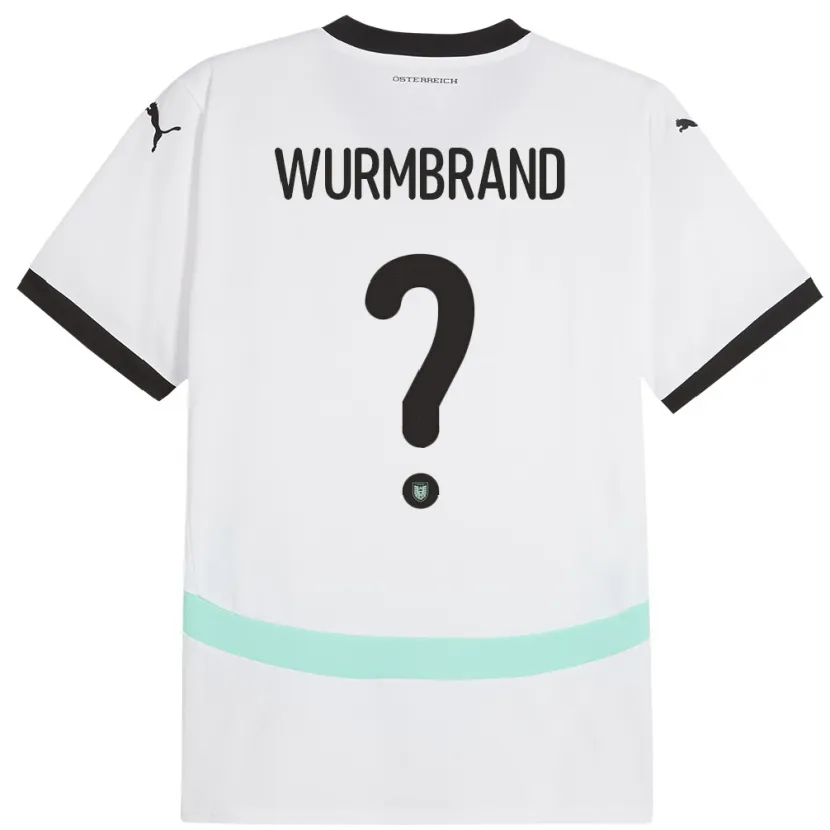 Danxen Dámské Rakousko Nikolaus Wurmbrand #0 Bílý Daleko Hráčské Dresy 24-26 Dres
