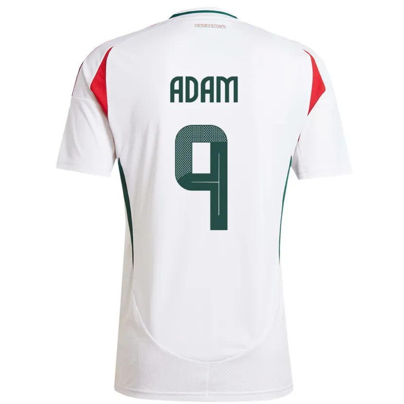 Danxen Dámské Maďarsko Martin Ádám #9 Bílý Daleko Hráčské Dresy 24-26 Dres