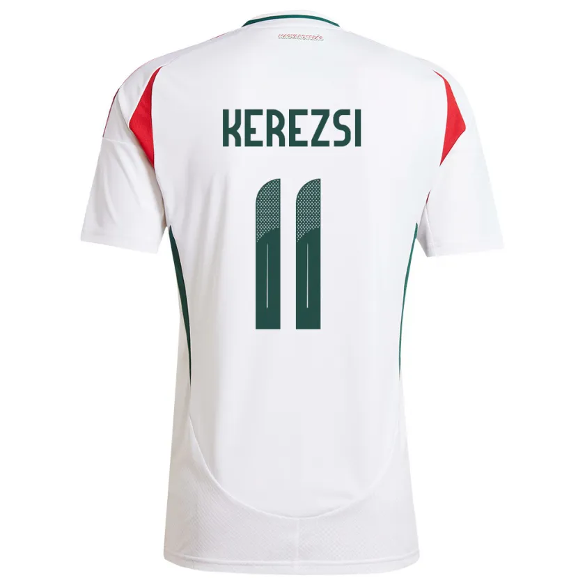 Danxen Dámské Maďarsko Zalán Kerezsi #11 Bílý Daleko Hráčské Dresy 24-26 Dres
