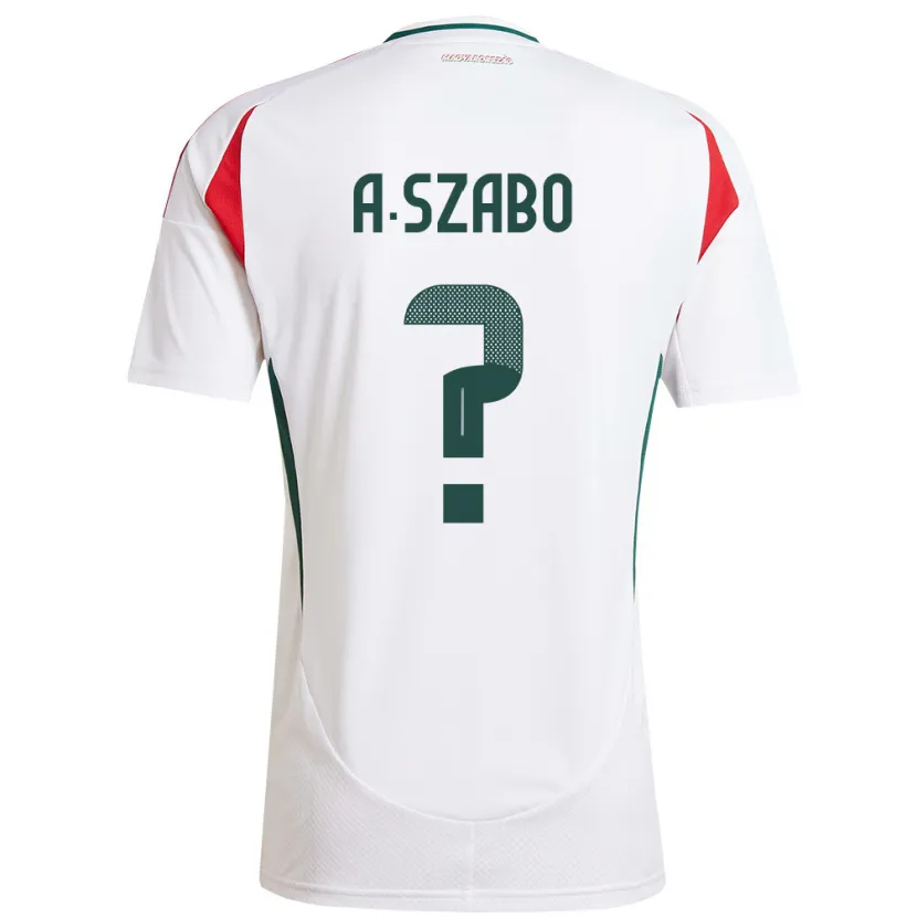 Danxen Dámské Maďarsko Alex Szabó #0 Bílý Daleko Hráčské Dresy 24-26 Dres