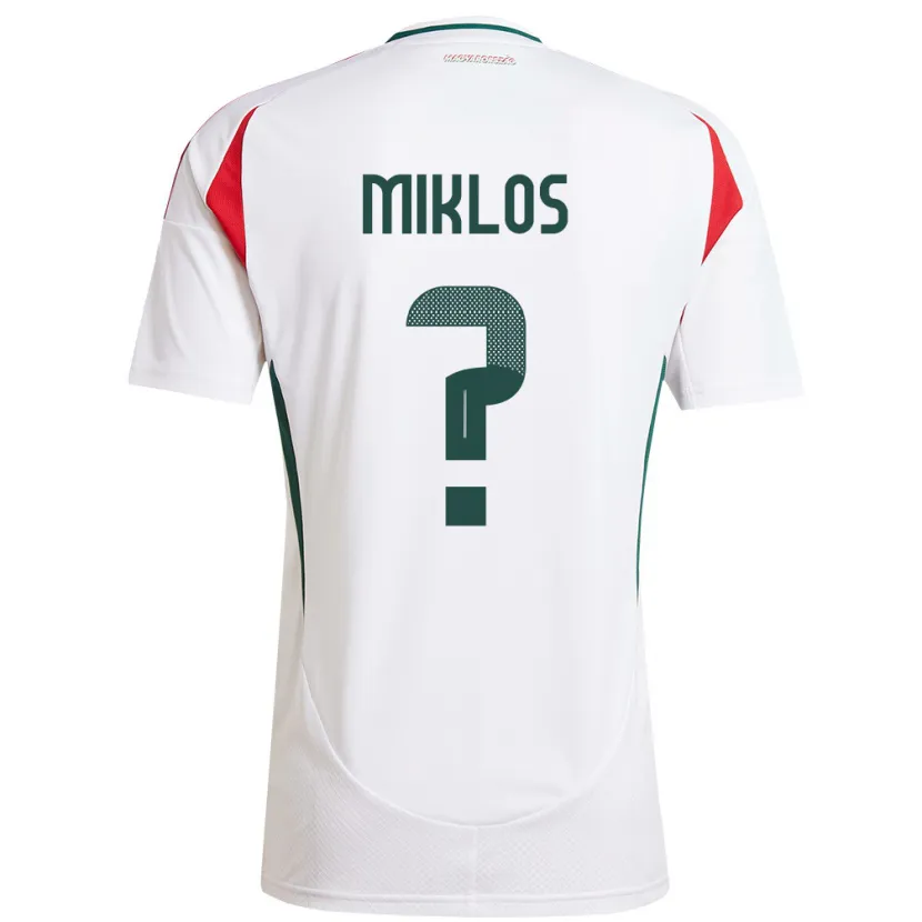 Danxen Dámské Maďarsko Péter Miklós #0 Bílý Daleko Hráčské Dresy 24-26 Dres
