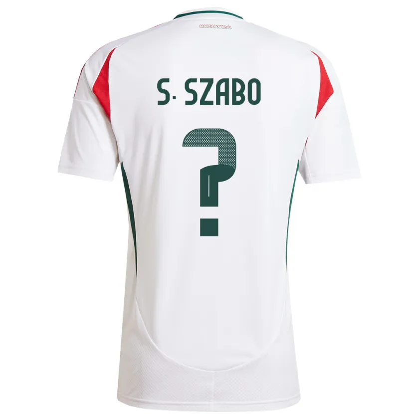 Danxen Dámské Maďarsko Szilárd Szabó #0 Bílý Daleko Hráčské Dresy 24-26 Dres