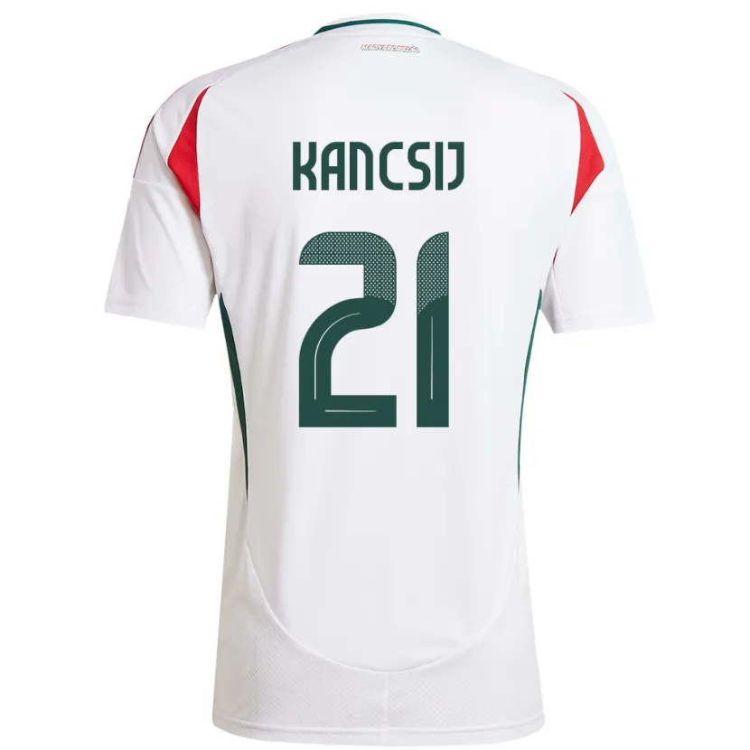 Danxen Dámské Maďarsko Artúr Kancsij #21 Bílý Daleko Hráčské Dresy 24-26 Dres