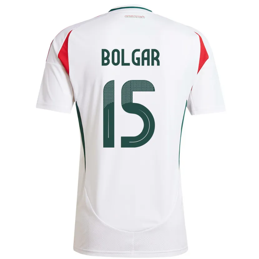 Danxen Dámské Maďarsko Botond Bolgár #15 Bílý Daleko Hráčské Dresy 24-26 Dres