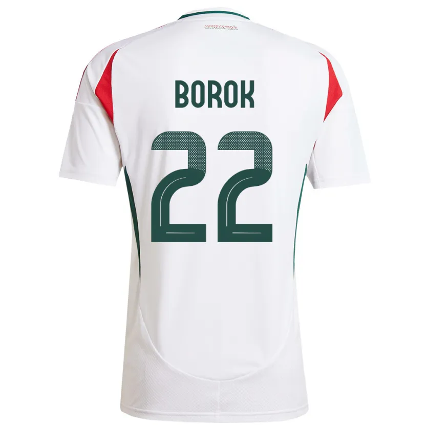 Danxen Dámské Maďarsko Dorina Borók #22 Bílý Daleko Hráčské Dresy 24-26 Dres