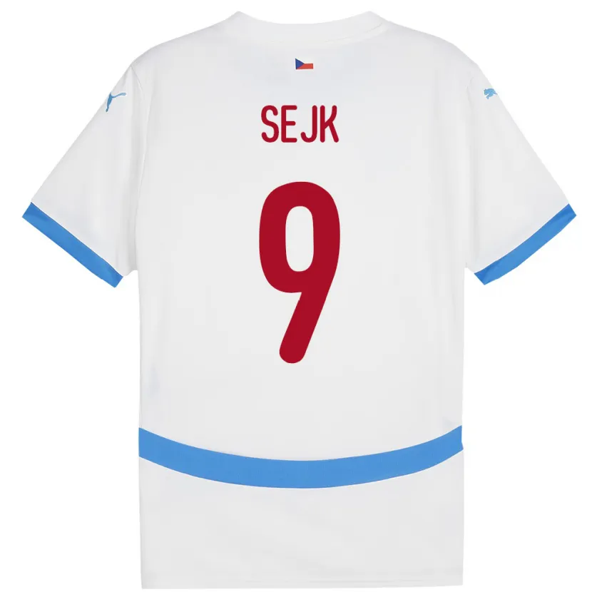 Danxen Dámské Česko Vaclav Sejk #9 Bílý Daleko Hráčské Dresy 24-26 Dres