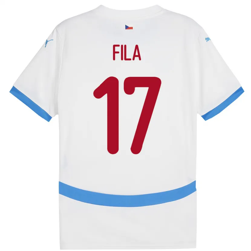 Danxen Dámské Česko Lukas Fila #17 Bílý Daleko Hráčské Dresy 24-26 Dres