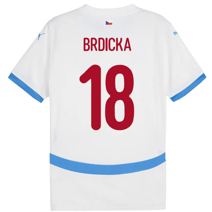 Danxen Dámské Česko Filip Brdicka #18 Bílý Daleko Hráčské Dresy 24-26 Dres