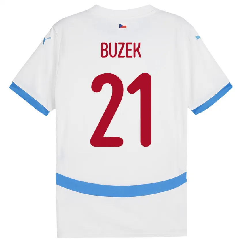 Danxen Dámské Česko Alexandr Buzek #21 Bílý Daleko Hráčské Dresy 24-26 Dres