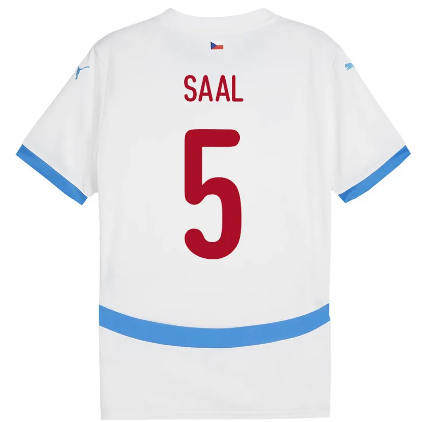 Danxen Dámské Česko Lukas Saal #5 Bílý Daleko Hráčské Dresy 24-26 Dres