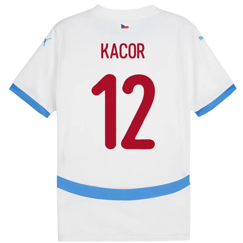 Danxen Dámské Česko Pavel Kacor #12 Bílý Daleko Hráčské Dresy 24-26 Dres
