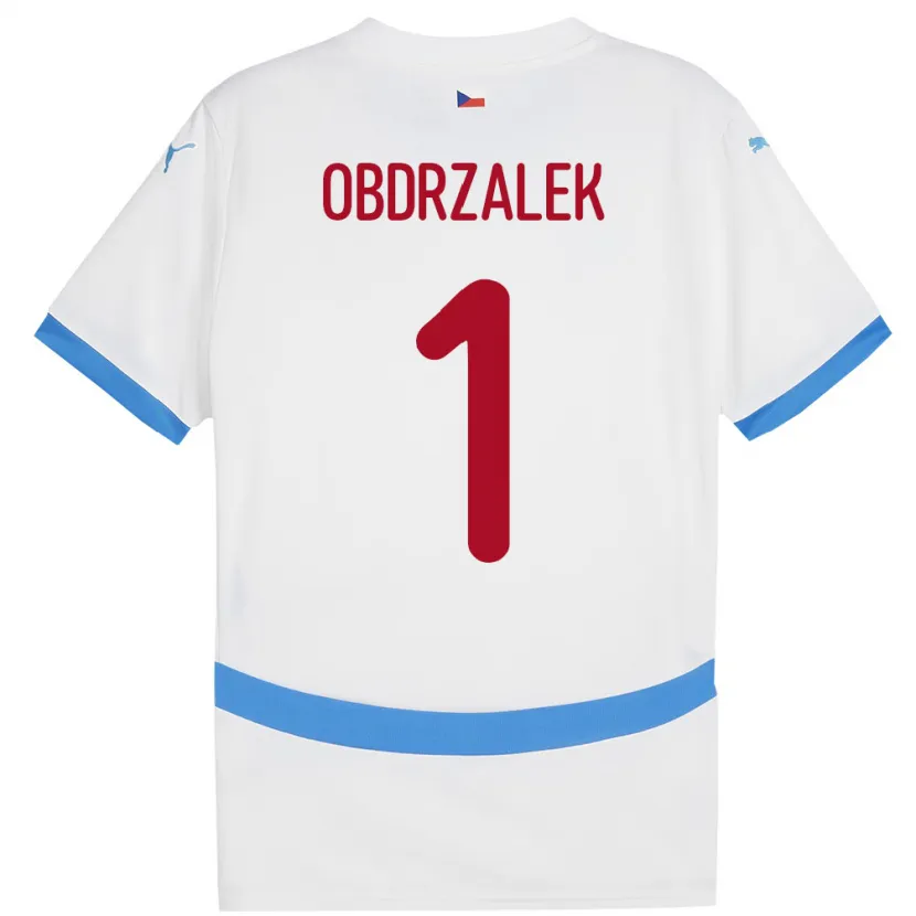 Danxen Dámské Česko Marek Obdrzalek #1 Bílý Daleko Hráčské Dresy 24-26 Dres