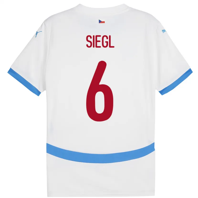 Danxen Dámské Česko Patrik Siegl #6 Bílý Daleko Hráčské Dresy 24-26 Dres
