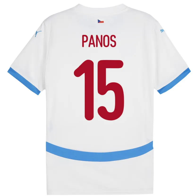 Danxen Dámské Česko Jiri Panos #15 Bílý Daleko Hráčské Dresy 24-26 Dres