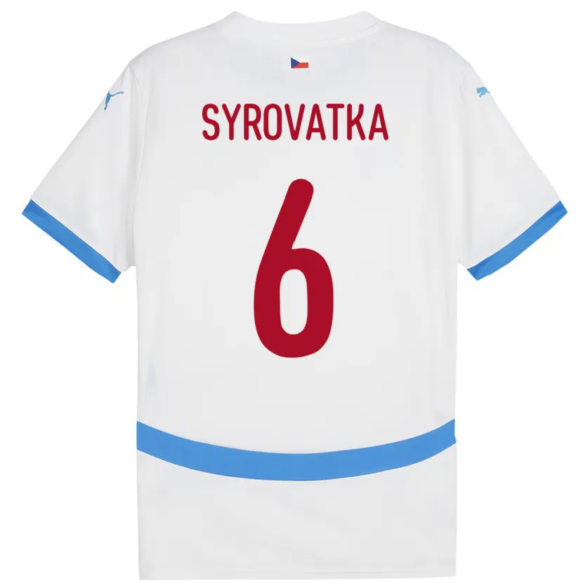Danxen Dámské Česko Matyas Syrovatka #6 Bílý Daleko Hráčské Dresy 24-26 Dres