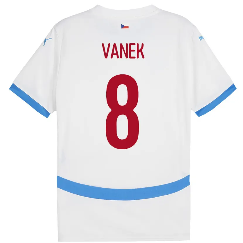 Danxen Dámské Česko Lukas Vanek #8 Bílý Daleko Hráčské Dresy 24-26 Dres