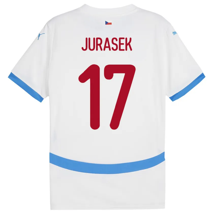 Danxen Dámské Česko Patrik Jurasek #17 Bílý Daleko Hráčské Dresy 24-26 Dres