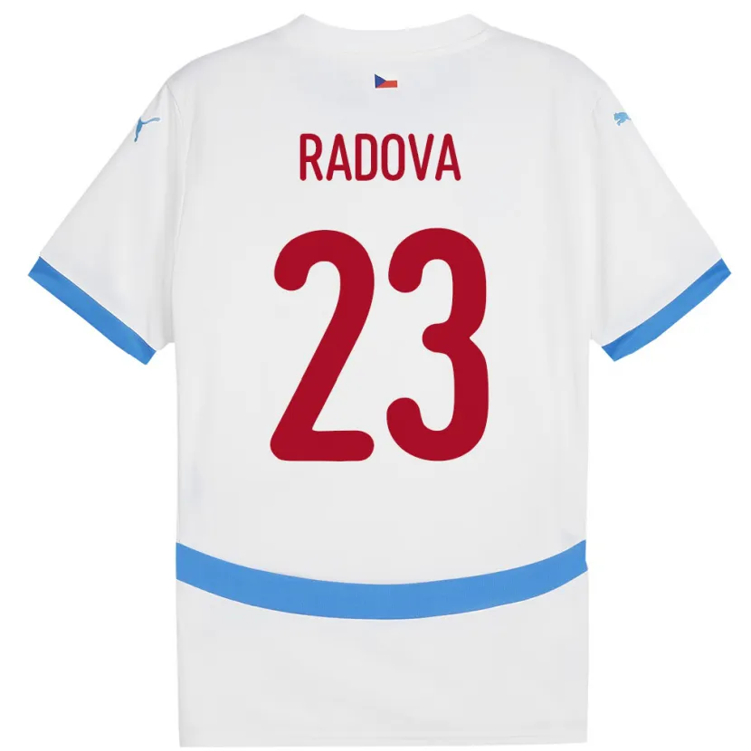 Danxen Dámské Česko Michaela Radová #23 Bílý Daleko Hráčské Dresy 24-26 Dres