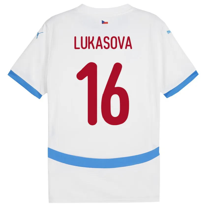 Danxen Dámské Česko Olivie Lukášová #16 Bílý Daleko Hráčské Dresy 24-26 Dres