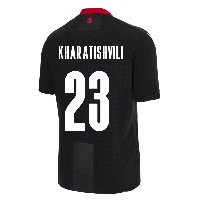 Danxen Dámské Georgia Luka Kharatishvili #23 Černá Daleko Hráčské Dresy 24-26 Dres
