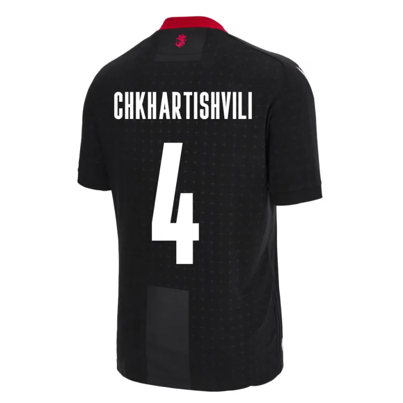 Danxen Dámské Georgia Nino Chkhartishvili #4 Černá Daleko Hráčské Dresy 24-26 Dres