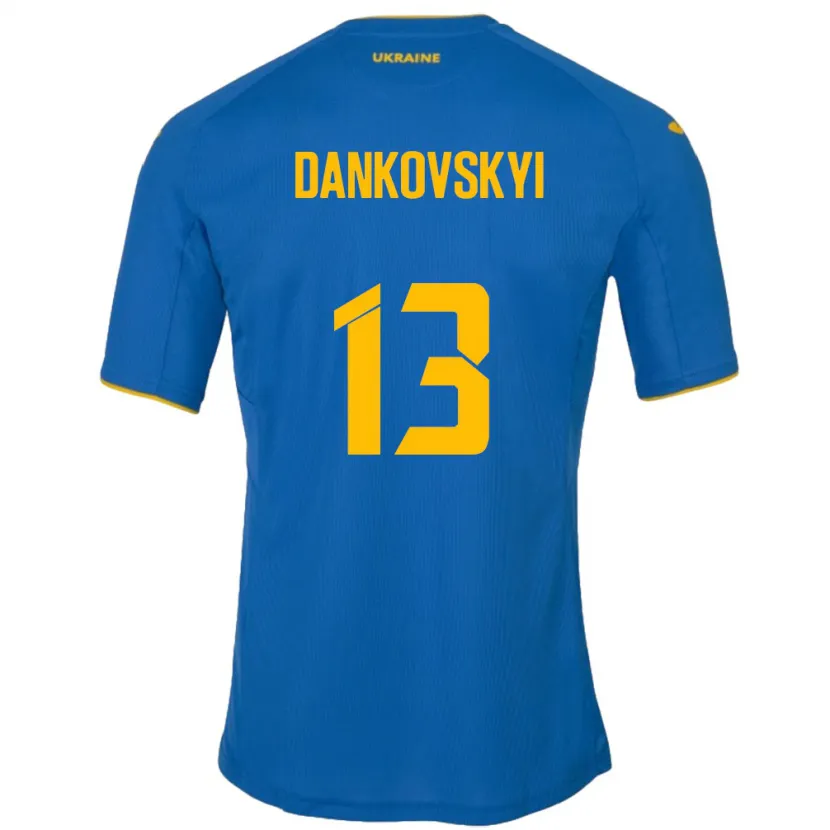 Danxen Dámské Ukrajina Yegor Dankovskyi #13 Modrý Daleko Hráčské Dresy 24-26 Dres