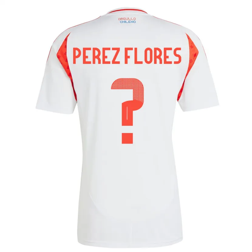 Danxen Dámské Chile Benjamín Pérez Flores #0 Bílý Daleko Hráčské Dresy 24-26 Dres